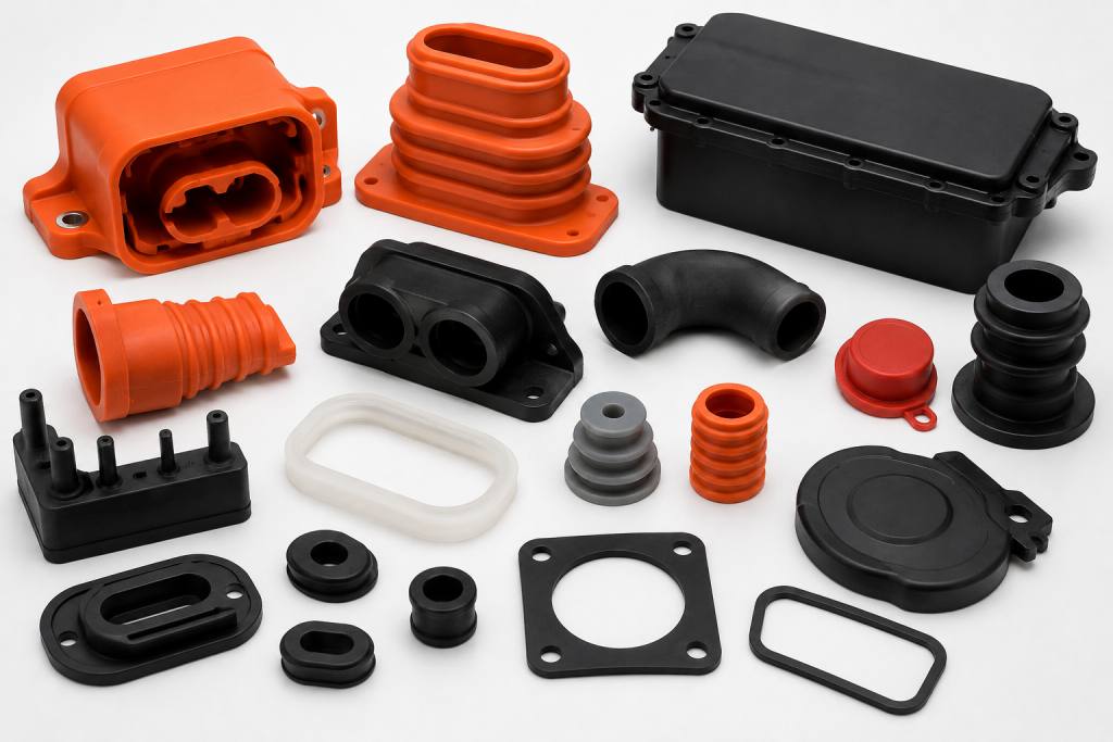 Silicone Molded Components for Battery Systems and EV Infrastructure